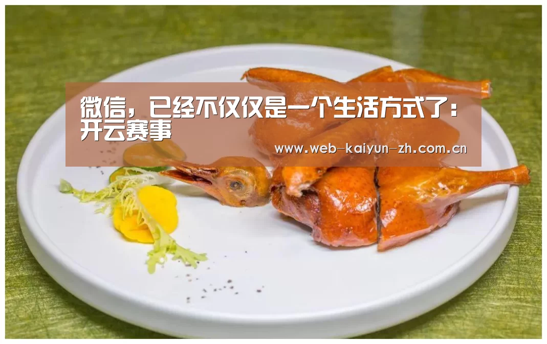 微信,已经不仅仅是一个生活方式了:开云赛事(图2) KAIYUN官网